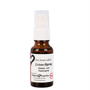 olio essenziale di cirmolo in spray. ottimo per ravvivare l'aroma naturale del cuscino o del legno di cirmolo, oppure per l'aria della casa o dell'ufficio.Utile per disinfettare e rinfrescare l'aria delle stanze e per conciliare il sonno. Rimuove gli odori sgradevoli dagli ambienti domestici